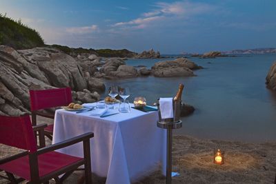 Valle dell´Erica - romantisches Abendessen am Strand